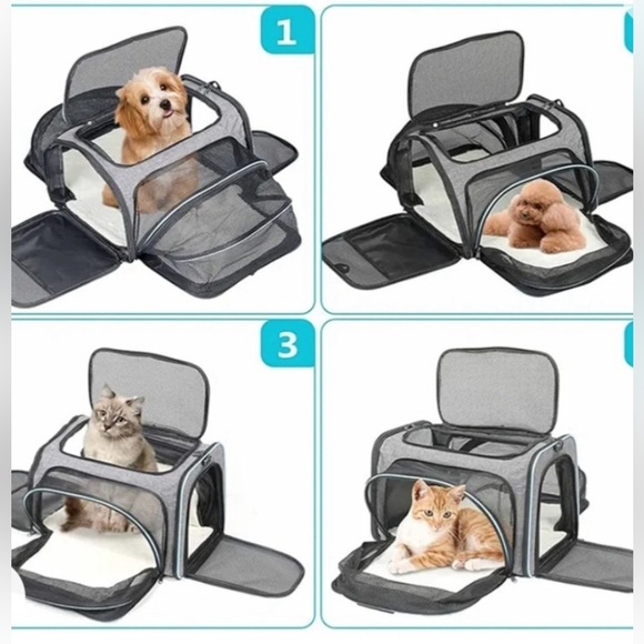 Expandable Airline approved pet Carrier up to 20lbs - Picture 3 of 5
